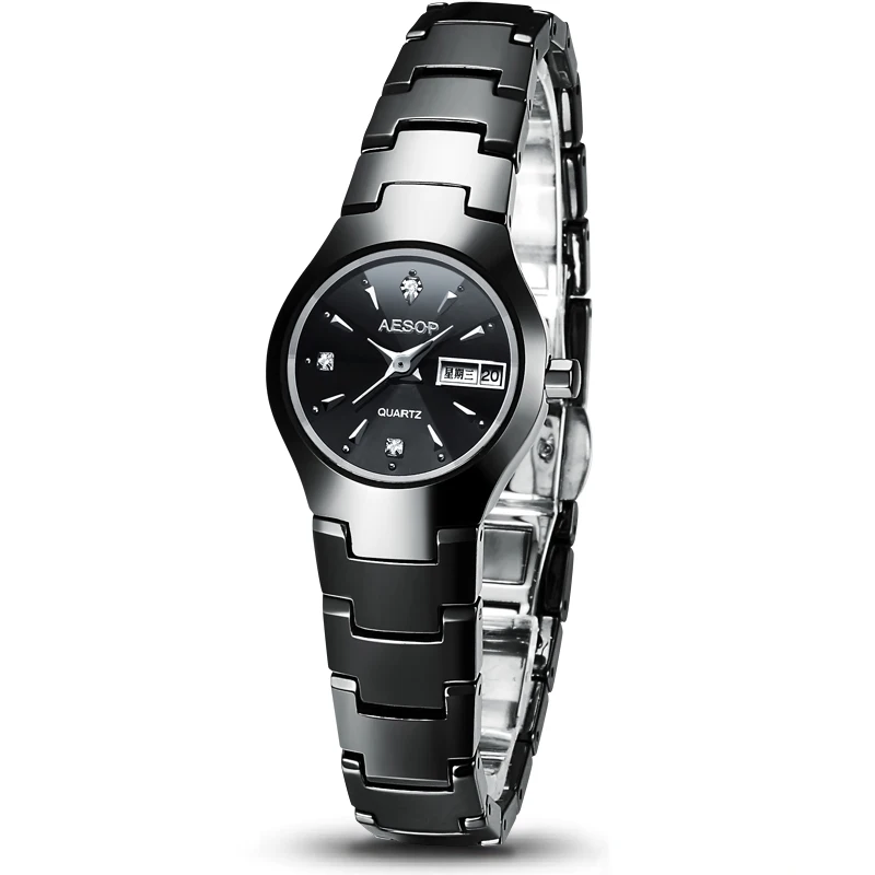 AESOP керамические часы для мужчин с кристаллами алмаза лучший бренд класса люкс кварцевые часы Дата мужские часы для мужчин Relogio Masculino - Цвет: 8835 female