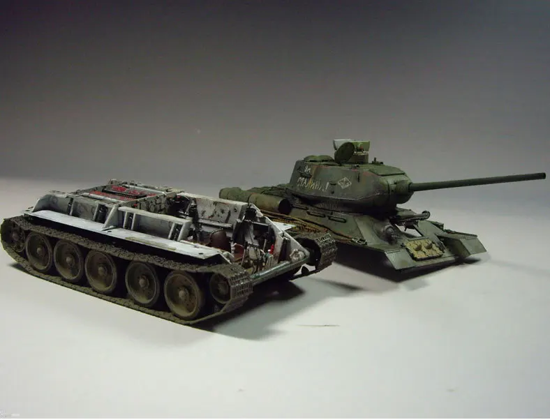 Литье под давлением, 1/48, советская модель T34, сделай сам, набор для строительства внутренней структуры, модель, полный комплект, Горн, монтажный танк, игрушка, Ремесленная модель, Военный танк
