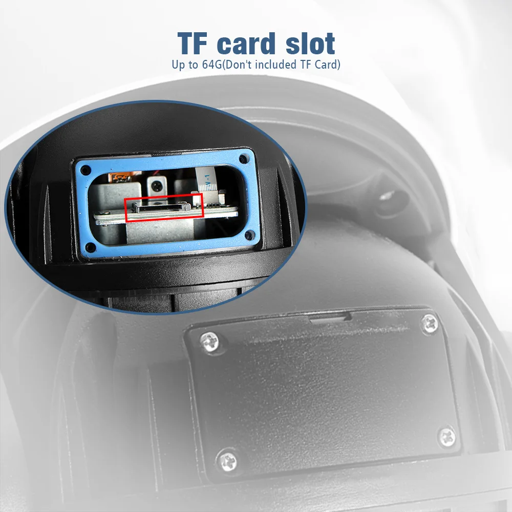 Top HD 2MP Wireless PTZ Dome IP Cam WIFI 10X / 20X Optical Zoom Outdoor Security Video CCTV Cam Two Way Audio White Light 80M IR 10