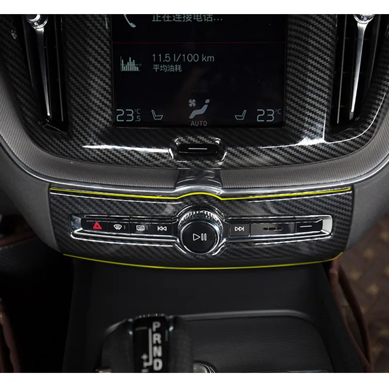 Центральная консоль Регулировка звука ручка панель накладка для Volvo XC60 2018