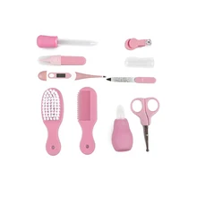10 шт./компл. безопасный изысканный набор для ухода за здоровьем новорожденных, щетка для ногтей, термометр, Детский комплект для ухода, продукт для новорожденных