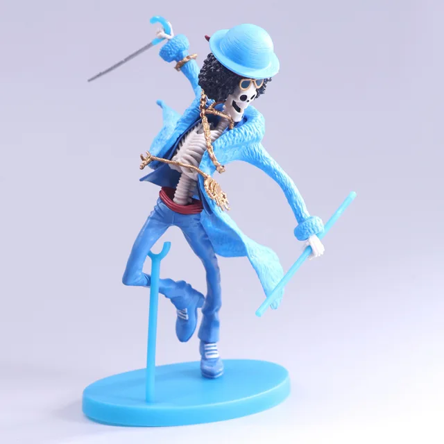Special Offers New 20cm Anime One Piece Burukku BROOK 20th Anniversary Action Figure Blue BROOK PVC Figure Model Toy Dolls gift brinquedos hot Special Offers New 20cm Anime One Piece Burukku BROOK 20th Anniversary Action Figure Blue BROOK PVC Figure Model Toy Dolls gift brinquedos hot
