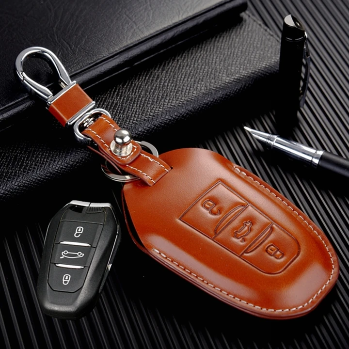 Чехол для ключей для Citroen C4 C5 Aircross C6 Keyless удаленного Smart Key Fob кожаный чехол для peugeot 408 508 2008 4008 аксессуары