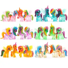 2018 New Unicorn Horse Pony Vinyl Dolls Sets Cartoon Anime Action Figures Cute Toys for Children Kids Home Decor Toy Gift Set