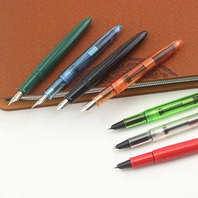 12 цветов Спираль круглая прозрачная пишущая перьевая ручка Jinhao 992 школьные офисные металлические чернильные ручки Iraurita канцелярский подарок для студента