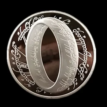 

The lord of the ring 2003 Elizabeth Newzealand Silver plated 40 mm collectible souvenir collectibel movie decoration coin
