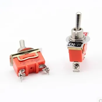 

1pcs AC 250V 15A 2 Pin DPDT On/Off 2 Position Mini Toggle Switch E-TEN1021 Orange