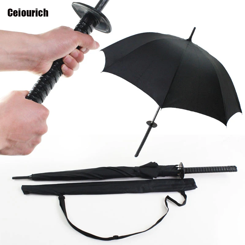 

Ceriourich Big Swordsman Sword Of Shape Umbrella Women Men Long Handle Umbrellas Creative Cool And Funny Umbrellas-007