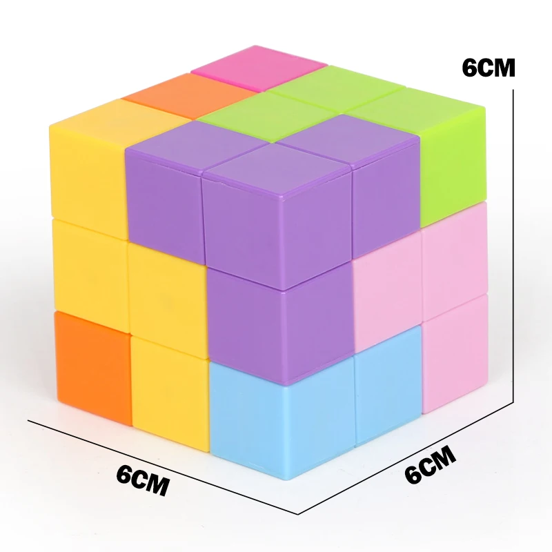 HUIQIBAO игрушки, 2 цвета, головоломка, магнитный магический куб, создание строительных блоков, сборная игра, Обучающие антистрессовые игрушки для детей - Цвет: Многоцветный