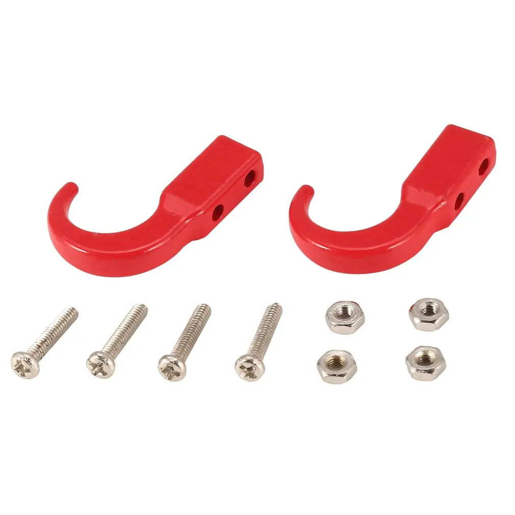 

RC Car Metal Hook Towing Chain Decoration for 1:10 RC Rock Crawler Traxxas TRX-4 Axial SCX10 90046 Bumper Relief Hook