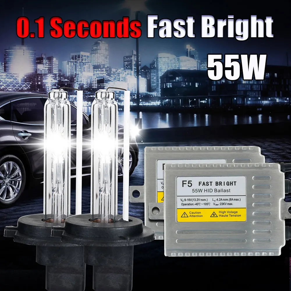 

0.1second Quick start F5 55W xenon 9006 HB4 xenon bulb HID kit 4300k 6000k 80000k,xenon 9006 6000k