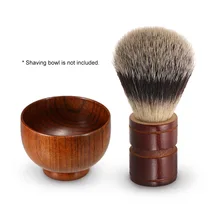 Синтетическая щетка для бритья бороды с деревянной ручкой для ухода за бородой, личный Профессиональный инструмент для бритья, Парикмахерская Прямая поставка