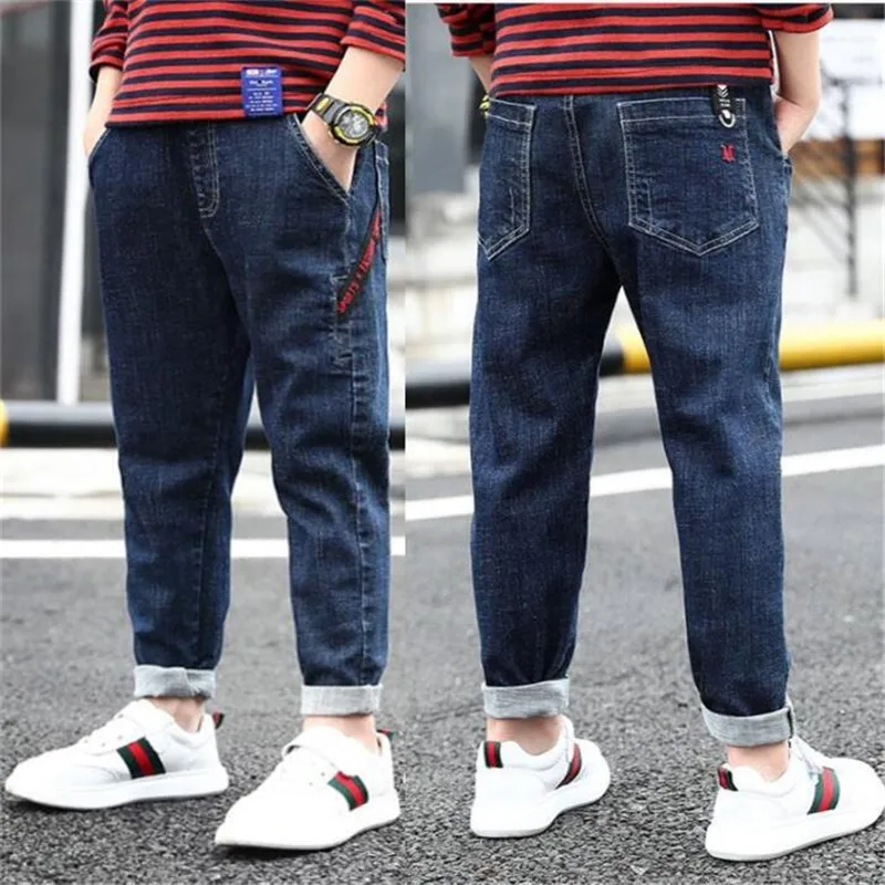 От 3 до 11 лет-осенние штаны для малышей; повседневные джинсы для мальчиков; детские джинсовые брюки для мальчиков; Casaco roupas infantis menina; детские джинсы - Цвет: Style Twelve
