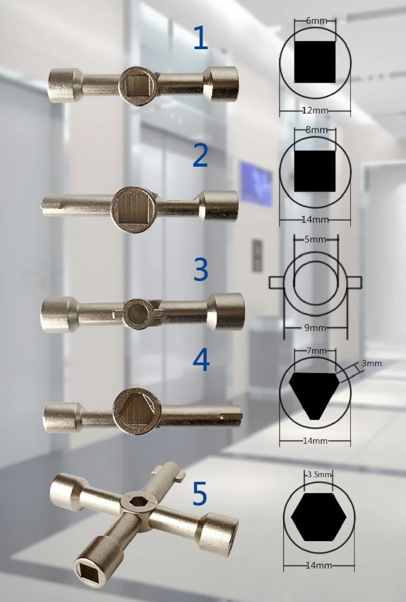 5 способ инженерно-технического обеспечения водопроводчики ключ инструмент для счетчика коробки Газа воды электрический сервис инструмент стоп кран радиаторы шкафы ключ