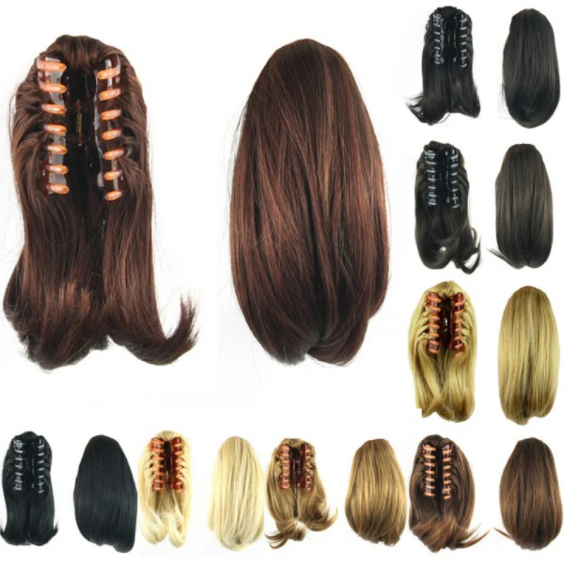 

Colorful 26CM Long Hair Wig Natural Heat Resistant Female Wigs Halloween Cosplay Party Decoration New