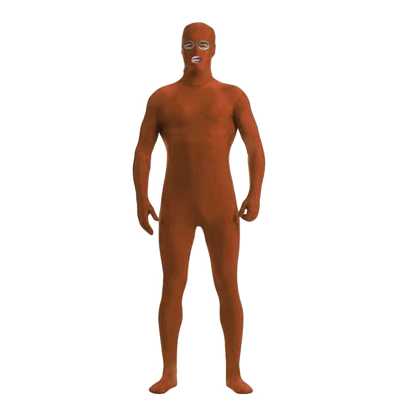 Cosplay&ware Zentai Suit Open Eyes And Mouth Skin Catsuit Halloween Costumes Unisex Unitard Customized Stage Dance Wear -Zentai shop online