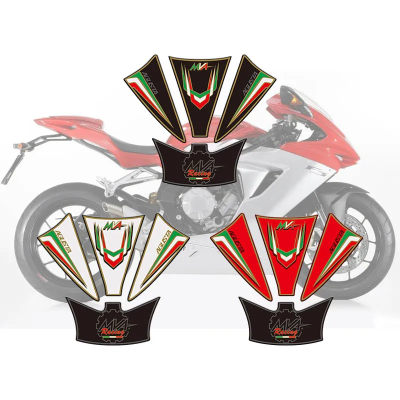 3D защитная накладка на бак мотоцикла Наклейка чехол Tankp наклейки для MV Agusta F3 800 2013