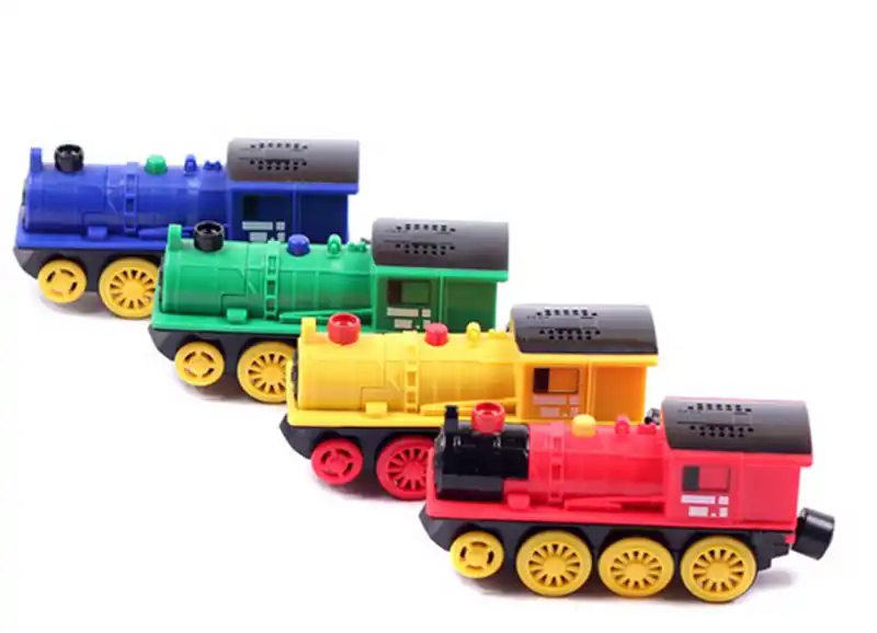 motorised wooden train set