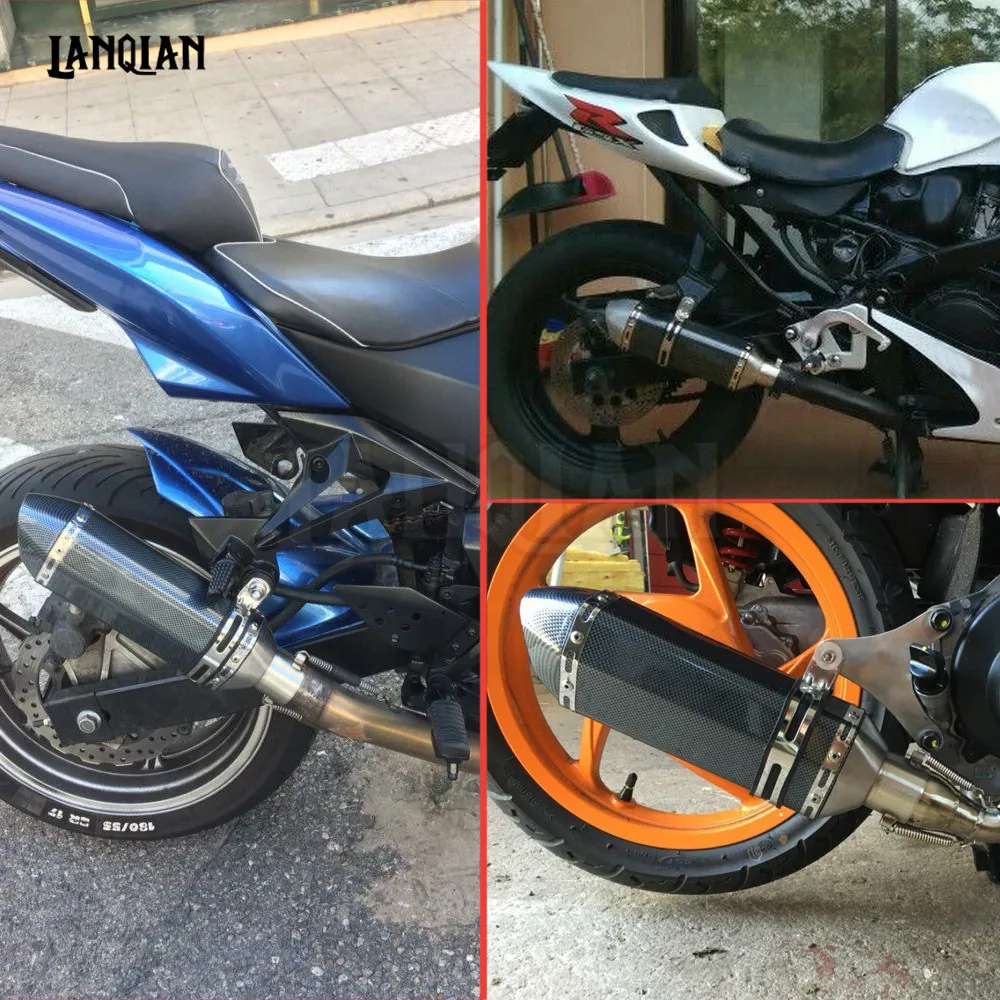51 MM Universal de Escape de la motocicleta escapar modificado mufla tubo de Escape para KAWASAKI KLX125 KLX125L KLX250S KLX300 KLX250 KDX220