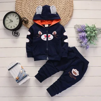 

Autumn and Winter Two Sets Children's Clothing, New Korean Version of Children's Leisure Cartoon Long-sleeve Clothing