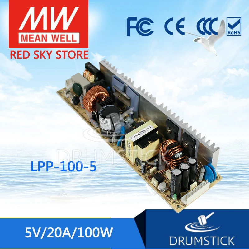

Advantages MEAN WELL LPP-100-5 5V 20A meanwell LPP-100 5V 100W Single Output with PFC Function