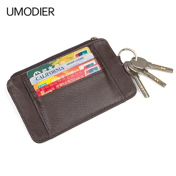 

Thin and light small change card package casual fashion bank card package and credit card package with key chain