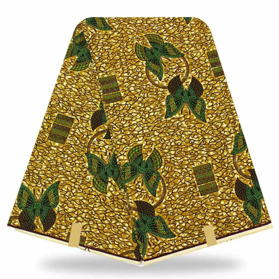 YBGHA 240 New African Fabrics Java Block Wax Print /Ankara/Kitenge