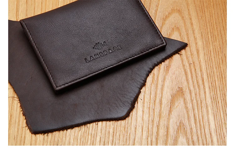 LANSPACE мужской кожаный держатель для карт, модные держатели для карт, фирменный чехол-бумажник