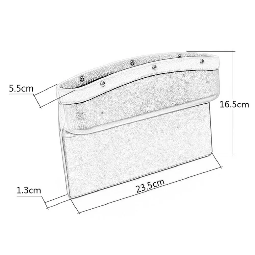 Универсальное автомобильное кресло щелевая коробка для хранения из искусственной кожи автомобильный держатель чашки для органайзера автоматический зазор боковой карман для укладки уборки