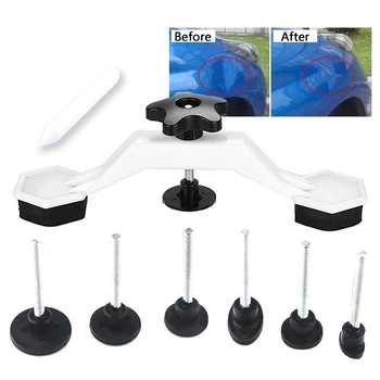

Fix Dent Repair Tool Kit 8 Pcs Instrument Paintless Auto Car Body Damage Pulling Bridge Removal Glue Tab Tool Hand Tool Set