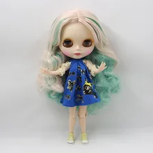 Кукла телесного цвета для серий № 230BL40061059 шарнир тела зеленый микс волос без челки SuitableForDIY Изменение BJD игрушка для девочки