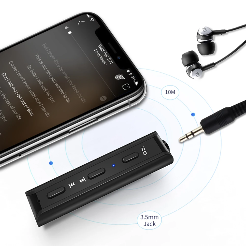 Мини аудио передатчик беспроводной приемник Bluetooth для AUX 3,5 мм Jack музыка стерео адаптер для наушников динамик