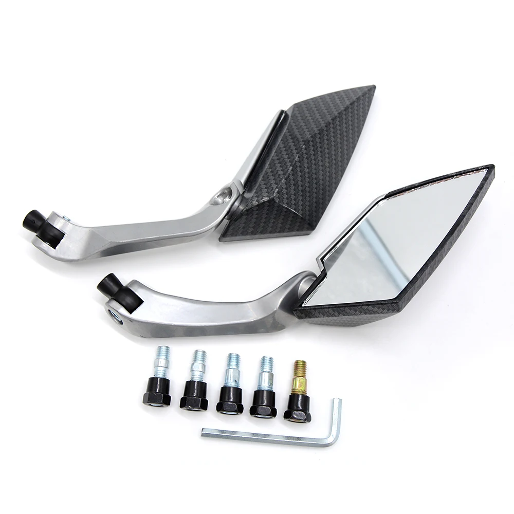 

for 2PCS Universal Diamond Motorcycle Side Mirrors 8mm 10mm Stem Motorcycle Mirrors For Kawasaki GPZ500S GPZ500 S GPZ 500 S GPS