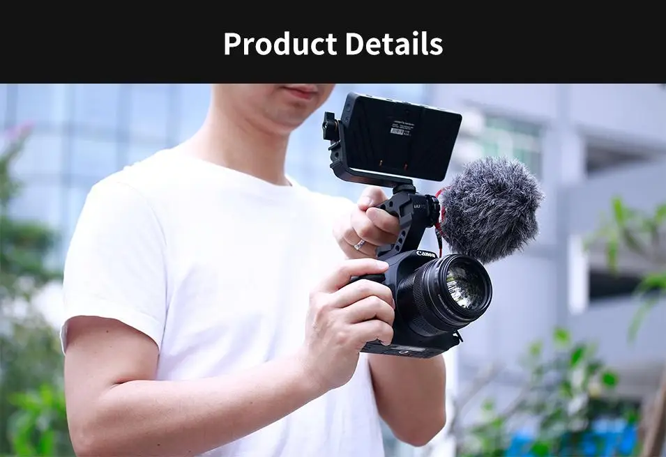 BEESCLOVER UURig R005 DSLR Camera Top Handle Grip Cold Shoe Adapter Mount Universal Handgrip for Sony Nikon Canon Pentax r25