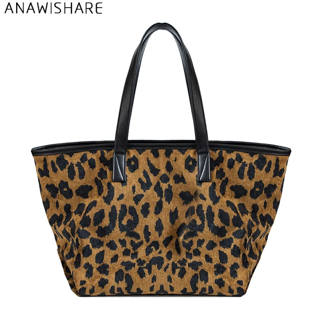 Anawishare Women Leopard Handbags Large Shoulder Bags Las Tote Anawishare Women Leopard Handbags Large Shoulder Bags Las Tote Corduroy Bolsa Feminina Bolsos Mujer