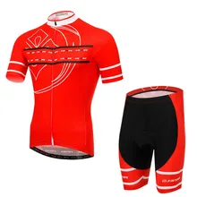 XINTOWN Мужская велосипедная одежда из трикотажа Ropa Ciclismo Спорт на открытом воздухе короткий рукав велосипед спортивные майки рубашка набор красный