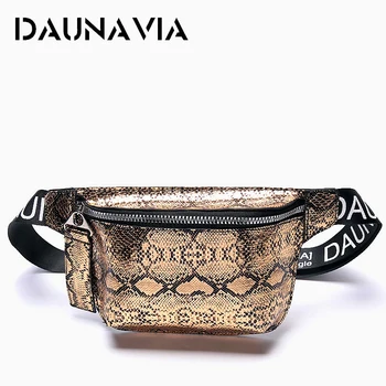 

DAUNAVIA Serpentin Waist Bag Lady Fashion Designer Belt Chest package Mini Diagonal Women's Bag Luxury Belt package Waist Pack