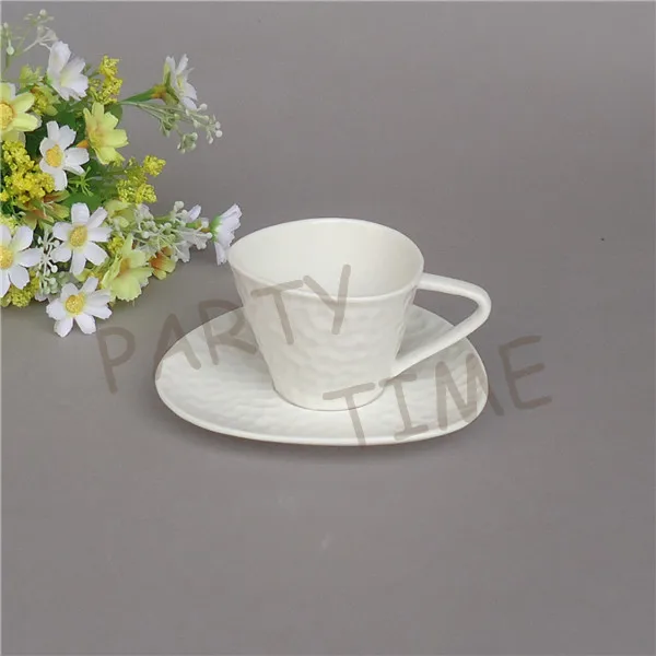 

4oz espresso cup, comby appearance cup and saucer, fine porcelain high quality
