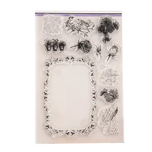 Рождество спасибо прозрачные штампы Силиконовые печати для DIY Скрапбукинг фото альбом карты