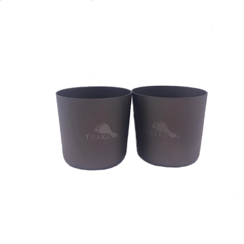 TOAKS 30 ml ultraligero Mini taza de té al aire libre Camping copa de titanio copa de agua de titanio 2 unids piezas/4 unids
