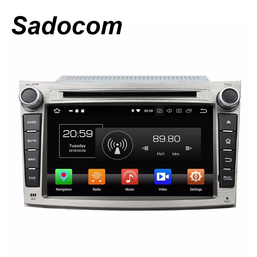 Perfect Android 8.0 For Subaru Legacy outback 2009 2010 2011 2012 4GB RAM 64G ROM 8 Core Car DVD Player GPS Glonass Map multimedia Radio 3