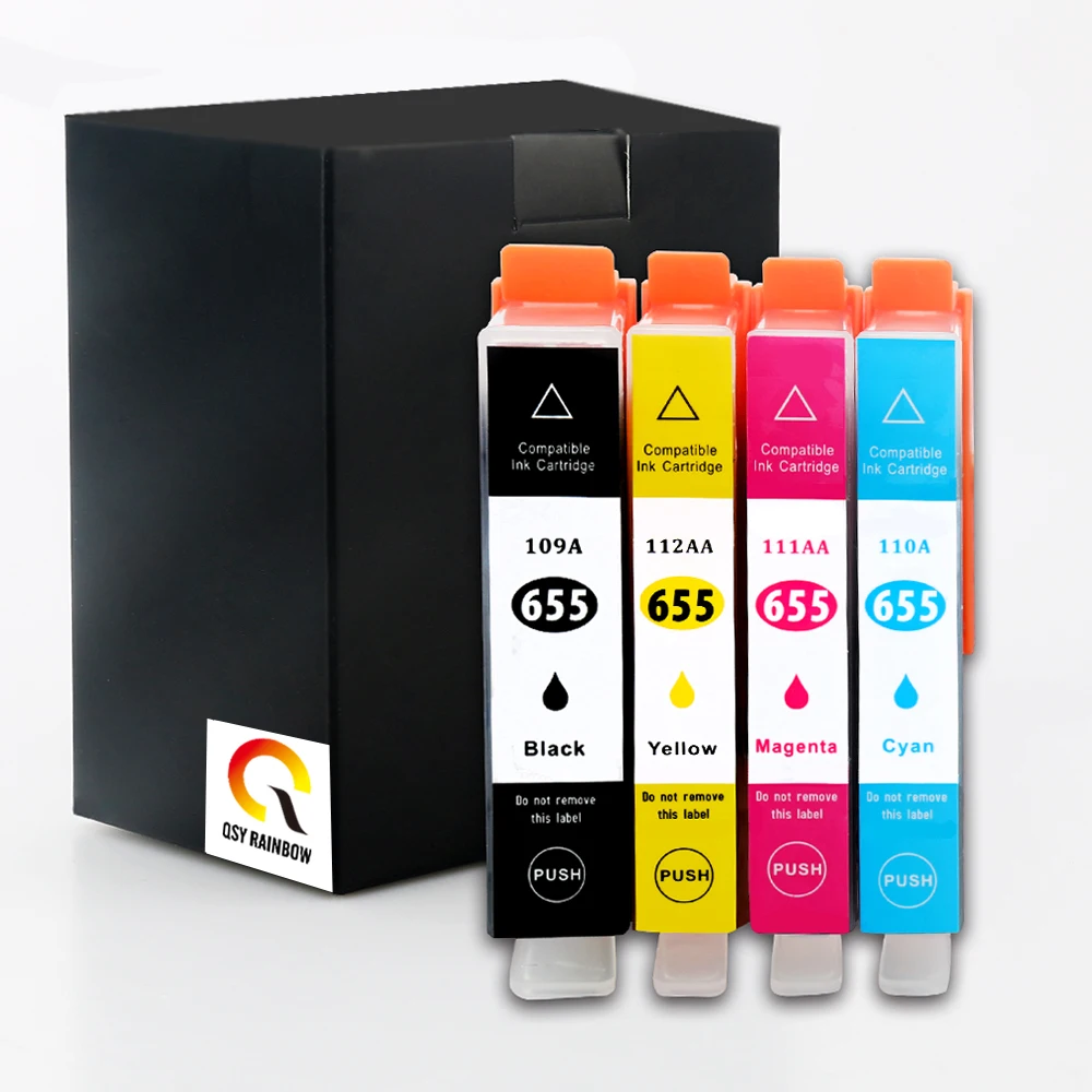 Чернильный картридж CMYK для HP 655xl чернильный 655 Deskjet 3525 5525 4615 4625 6520|ink cartridge|refillable ink