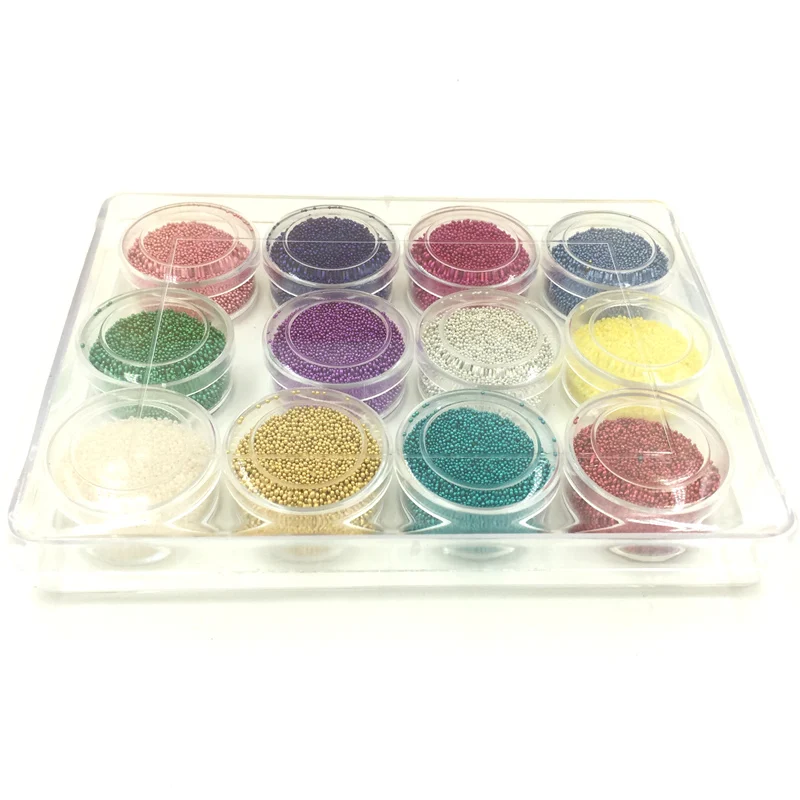 1 набор разноцветных бусин 0,7 мм с коробкой DIY украшения для вырезок изготовления ювелирных изделий