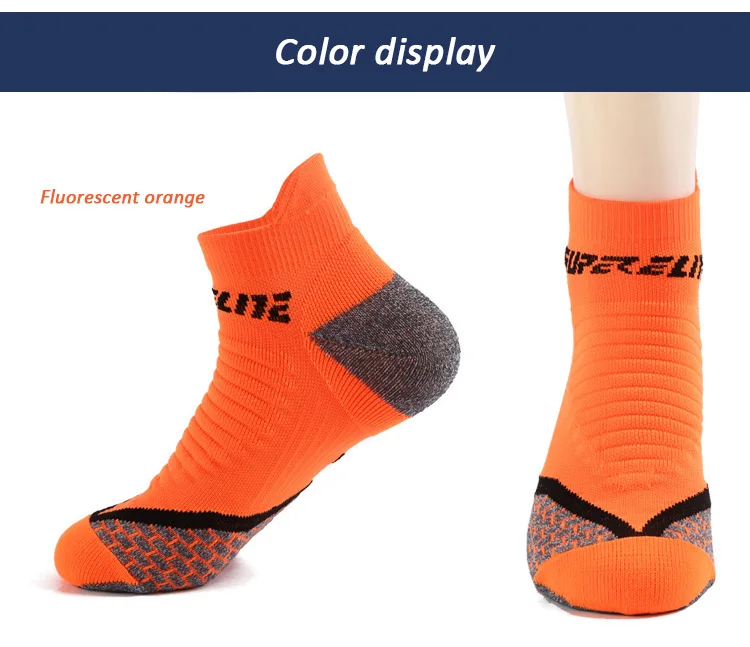 Super Elite 3 Pairs Professional Cycling Socks Outdoor Cotton Running and Cycling Sports Sock Sky Coolmax Anti Slip For Women