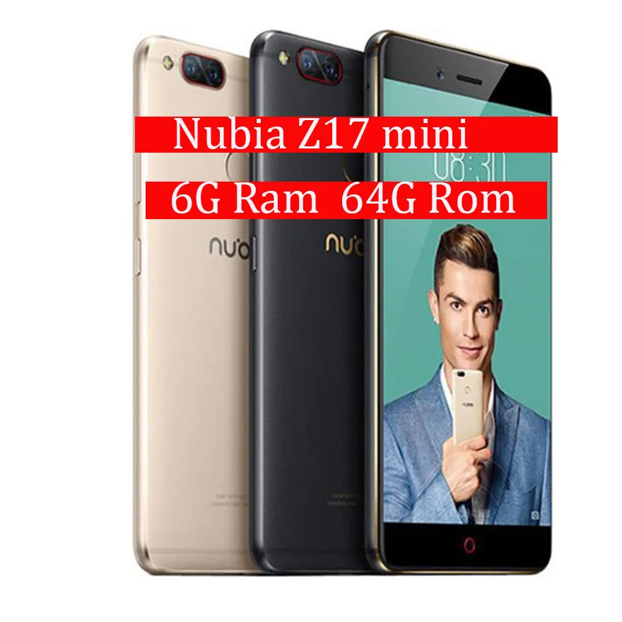 Глобальная прошивка zte Nubia Z17 Mini 6 ГБ ОЗУ 64 Гб ПЗУ мобильный телефон Snapdragon мобильный телефон Двойная камера FDD LTE 4G Поддержка NFC OTA