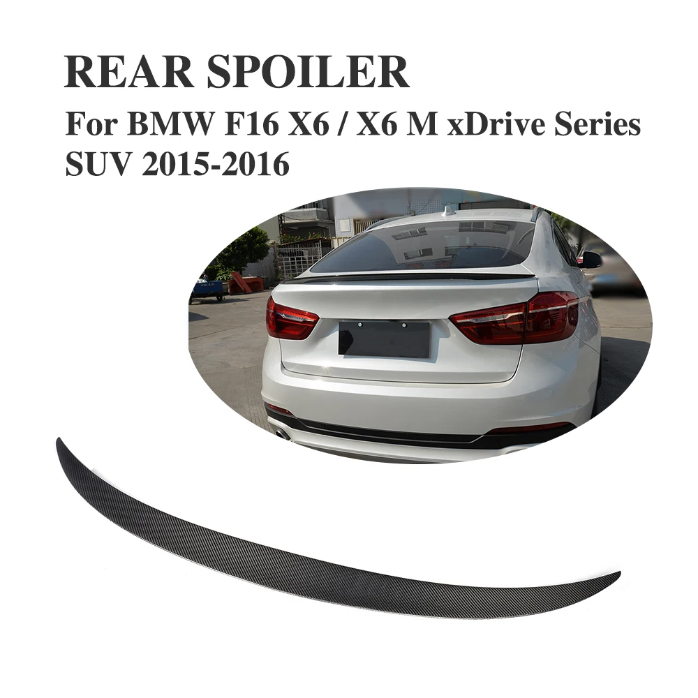 F16 задний спойлер из углеродного волокна для багажника BMW X6 xDrive35i 50i M Sport