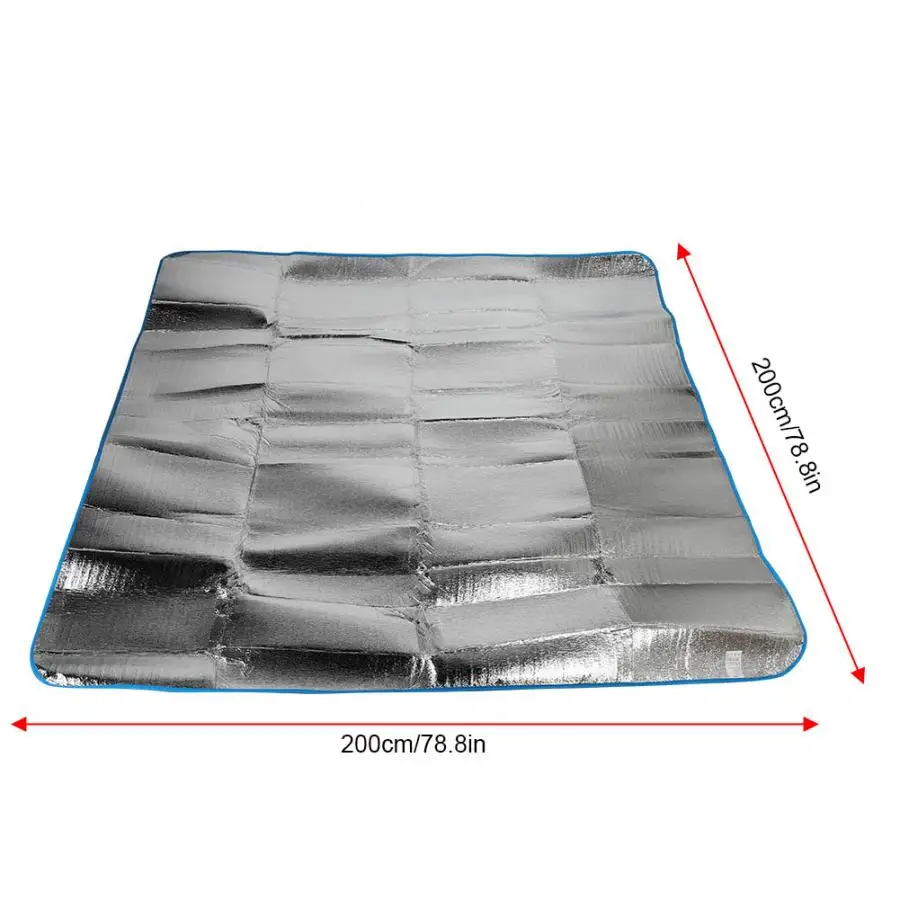 Надувной матрас Кемпинг спальный коврик открытый водонепроницаемый алюминиевый фольгированный походный коврик складной для пикника пляжный коврик для отдыха на открытом воздухе