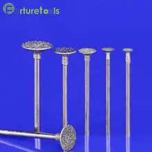 50pcs diamond mounted point dremel rotary tool mounted wheels Head dia 0.5~16mm Shank dia 2.35&3mm head type H TZ48