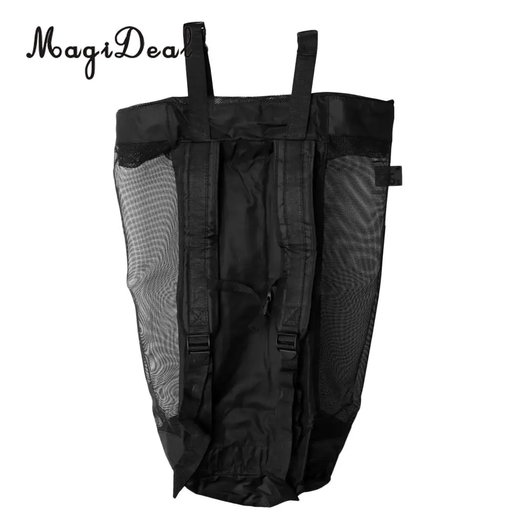 90L Large Capacity Inflatable SUP Paddle Board Storage Holder Carry Mesh Bag & Adjustable Shoulder, Chest Strap
