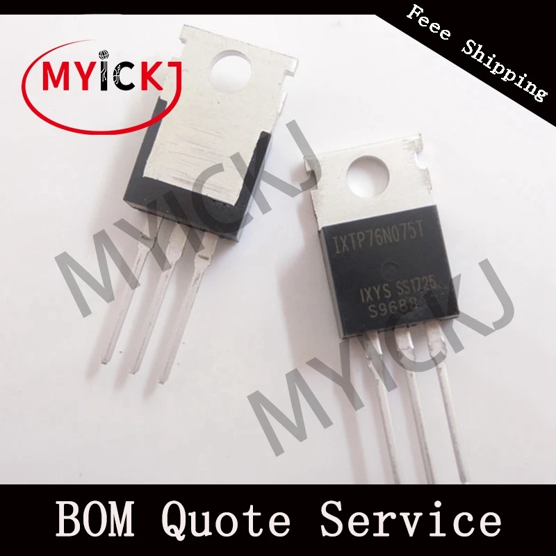 5 шт. IXTP76N075T MOSFET N-CH 75В 76A-220 IC-CHIP